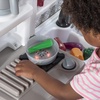 Step2 Gilded Gourmet Kids Kitchen Playset, Indoor/Outdoor Kitchenette, Interactive Play with Lights and Sounds, Made of Durable Plastic, Includes 20 Piece Toy Accessories, for Toddlers 2+ Years Old(Timeless Trends Kitchen)