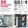 Step2 Gilded Gourmet Kids Kitchen Playset, Indoor/Outdoor Kitchenette, Interactive Play with Lights and Sounds, Made of Durable Plastic, Includes 20 Piece Toy Accessories, for Toddlers 2+ Years Old(Gilded Gourmet Kitchen)