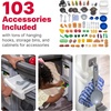 Step2 Grand Walk-in Kitchen & Grill Kids Playset, Indoor/Outdoor Kitchenette, Interactive Play with Lights and Sounds, Durable Plastic, 103 Piece Toy Accessories, Toddlers 2+ Years Old, Gray/White(Gray)