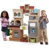 Step2 Heart of the Home Kids Kitchen Playset, Indoor/Outdoor Kitchenette, Interactive Play with Lights and Sounds, Made of Durable Plastic, Includes 40 Piece Toy Accessories, For Toddlers 2+ Years Old
