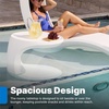 Step2 Mondello In-Pool Side Table, Outdoor/Indoor Waterproof Pool & Patio Furniture, Made of Durable Plastic, White