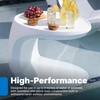 Step2 Mondello In-Pool Side Table, Outdoor/Indoor Waterproof Pool & Patio Furniture, Made of Durable Plastic, White