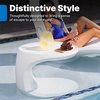 Step2 Mondello In-Pool Side Table, Outdoor/Indoor Waterproof Pool & Patio Furniture, Made of Durable Plastic, White