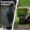 Step2 Seashell Flip Seat 2 Pack, Adult Portable Outdoor Chairs for Poolside, Camping, Beach, Stadium, Providing Back Support, Made of UV20 Durable Plastic, Incredible White(Olive Green)