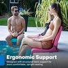 Step2 Seashell Flip Seat 2 Pack, Adult Portable Outdoor Chairs for Poolside, Camping, Beach, Stadium, Providing Back Support, Made of UV20 Durable Plastic, Incredible White(Bright Pink)