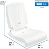Step2 Seashell Flip Seat 2 Pack, Adult Portable Outdoor Chairs for Poolside, Camping, Beach, Stadium, Providing Back Support, Made of UV20 Durable Plastic, Incredible White(White)