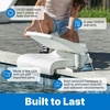 Step2 Seashell Flip Seat 2 Pack, Adult Portable Outdoor Chairs for Poolside, Camping, Beach, Stadium, Providing Back Support, Made of UV20 Durable Plastic, Incredible White(White)