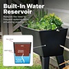 Step2 Tremont Raised Planter, Large Resin Planter for Outdoor Plants, Self-Watering, Black