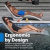 Step2 Vero Pool Chair, Fade-Resistant, Waterproof Patio Furniture for Sun Shelf, Use in Pools up to 15-Inches of Water, Weighted, 43″D x 23″W x 37″H, Resin, White(Grey)