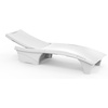 Step2 Vero Pool Chair, Fade-Resistant, Waterproof Patio Furniture for Sun Shelf, Use in Pools up to 15-Inches of Water, Weighted, 43″D x 23″W x 37″H, Resin, White(White)