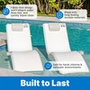 Step2 Vero Pool Lounger 3-Piece Accessories Set, Pillow, Cup Holder, Phone Mount, Compatible with Vero Collection, Blue(Gray)
