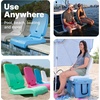 Step2 Vero Pool Lounger and Folding Adult Flip Seat Bundle, Outdoor/Indoor Waterproof Patio Furniture, Provides Back Support When Sitting, Made of Durable Plastic, White(White)