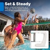 Step2 Vero Pool Volleyball Net, Outdoor/Indoor Waterproof Patio Furniture, Made of Durable Plastic, 15-25 Feet, White