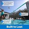 Step2 Vero Pool Volleyball Net, Outdoor/Indoor Waterproof Patio Furniture, Made of Durable Plastic, 15-25 Feet, White