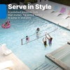 Step2 Vero Pool Volleyball Net, Outdoor/Indoor Waterproof Patio Furniture, Made of Durable Plastic, 15-25 Feet, White