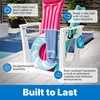 Step2 Vero Poolside Organizer, Outdoor/Indoor Waterproof Patio Furniture, Pool & Toy Storage, Made of Durable Plastic, White