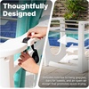 Step2 Vero Poolside Organizer, Outdoor/Indoor Waterproof Patio Furniture, Pool & Toy Storage, Made of Durable Plastic, White