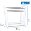 Step2 Vero Poolside Organizer, Outdoor/Indoor Waterproof Patio Furniture, Pool & Toy Storage, Made of Durable Plastic, White