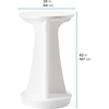 Step2 Vero Side Table with Serving Tray, Outdoor/Indoor Waterproof Patio Furniture, Use in Pools Up to 9″ Water or Poolside Ledge, Made of Durable Plastic, Integrated Weight System, White(High-Top Table)