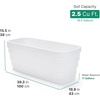 Step2 Wave Trough Planter, Large Planters for Outdoor Plants, Gardening and Flower Pot for Patio or Porch, Efficient Drainage, Durable Plastic, Black, 2-Pack(White)