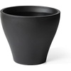 Step2 Fernway Round Planter, Large Planters for Outdoor Plants, Gardening and Flower Pot for Patio or Porch, Efficient Drainage, Durable Plastic, Onyx Black, 2-Pack(Onyx Black)
