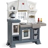 Step2 Gilded Gourmet Kids Kitchen Playset, Indoor/Outdoor Kitchenette, Interactive Play with Lights and Sounds, Made of Durable Plastic, Includes 20 Piece Toy Accessories, for Toddlers 2+ Years Old(Gilded Gourmet Kitchen)