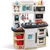 Step2 Great Gourmet Kids Kitchen Playset, Indoor/Outdoor Kitchenette, Interactive Play with Lights and Sounds, Made of Durable Plastic, Includes 33 Piece Toy Accessories, Toddlers 3+ Years Old, Tan(Tan)