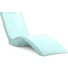 Step2 Vero Pool Chair, Fade-Resistant, Waterproof Patio Furniture for Sun Shelf, Use in Pools up to 15-Inches of Water, Weighted, 43″D x 23″W x 37″H, Resin, White(Julep)