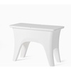 Step2 Vero Side Table with Serving Tray, Outdoor/Indoor Waterproof Patio Furniture, Use in Pools Up to 9″ Water or Poolside Ledge, Made of Durable Plastic, Integrated Weight System, White(Entertaining Table)