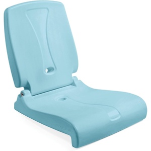 Step2 Seashell Flip Seat 2 Pack, Adult Portable Outdoor Chairs for Poolside, Camping, Beach, Stadium, Providing Back Support, Made of UV20 Durable Plastic, Incredible White(Capri)