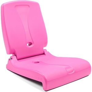 Step2 Seashell Flip Seat 2 Pack, Adult Portable Outdoor Chairs for Poolside, Camping, Beach, Stadium, Providing Back Support, Made of UV20 Durable Plastic, Incredible White(Bright Pink)