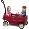 Step2 Neighborhood Wagon, Kids Ride On Toy, Stroller Substitute, Includes Seat Belts, Made of Durable Plastic, Max Weight 75 lbs., For Toddlers 1.5-5 Years Old, Red(Red)