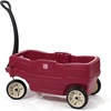 Step2 Neighborhood Wagon, Kids Ride On Toy, Stroller Substitute, Includes Seat Belts, Made of Durable Plastic, Max Weight 75 lbs., For Toddlers 1.5-5 Years Old, Red(Red)