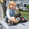 Step2 Whisper Ride Cruiser Kids Push Car, Ride On Toy, Stroller Substitute, Includes Seat Belt & Horn, Made of Durable Plastic, Max Weight 50 lbs., For Toddlers 18 Months – 4 Years Old, Red(Gray)