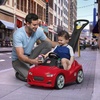 Step2 Whisper Ride Cruiser Kids Push Car, Ride On Toy, Stroller Substitute, Includes Seat Belt & Horn, Made of Durable Plastic, Max Weight 50 lbs., For Toddlers 18 Months – 4 Years Old, Red(Red)