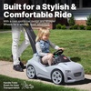 Step2 Whisper Ride Cruiser Kids Push Car, Ride On Toy, Stroller Substitute, Includes Seat Belt & Horn, Made of Durable Plastic, Max Weight 50 lbs., For Toddlers 18 Months – 4 Years Old, Red(Gray)