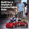 Step2 Whisper Ride Cruiser Kids Push Car, Ride On Toy, Stroller Substitute, Includes Seat Belt & Horn, Made of Durable Plastic, Max Weight 50 lbs., For Toddlers 18 Months – 4 Years Old, Red(Red)