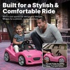Step2 Whisper Ride Cruiser Kids Push Car, Ride On Toy, Stroller Substitute, Includes Seat Belt & Horn, Made of Durable Plastic, Max Weight 50 lbs., For Toddlers 18 Months – 4 Years Old, Red(Pink)