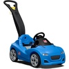 Step2 Whisper Ride Cruiser Kids Push Car, Ride On Toy, Stroller Substitute, Includes Seat Belt & Horn, Made of Durable Plastic, Max Weight 50 lbs., For Toddlers 18 Months – 4 Years Old, Red(Blue)