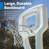Step2 Vero Pool Basketball Hoop, Outdoor/Indoor Waterproof Patio Furniture, Made of Durable Plastic, 4.5 Feet, White