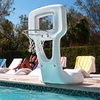Step2 Vero Pool Basketball Hoop, Outdoor/Indoor Waterproof Patio Furniture, Made of Durable Plastic, 4.5 Feet, White