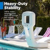 Step2 Vero Pool Basketball Hoop, Outdoor/Indoor Waterproof Patio Furniture, Made of Durable Plastic, 4.5 Feet, White