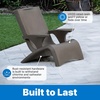 Step2 Vero Adirondack Chair, in Pool or Patio Lounge Seat for 9-inch Sun Shelves, Dark Cedar