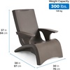 Step2 Vero Adirondack Chair, in Pool or Patio Lounge Seat for 9-inch Sun Shelves, Dark Cedar