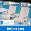 Step2 Vero Adirondack Chair, in Pool or Patio Lounge Seat for 9-inch Sun Shelves, Earthy Tan with Speck