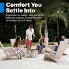 Step2 Vero Adirondack Chair, in Pool or Patio Lounge Seat for 9-inch Sun Shelves, Earthy Tan with Speck