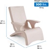 Step2 Vero Adirondack Chair, in Pool or Patio Lounge Seat for 9-inch Sun Shelves, Earthy Tan with Speck