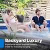 Step2 Vero Adirondack Chair, in Pool or Patio Lounge Seat for 9-inch Sun Shelves, Earthy Tan with Speck
