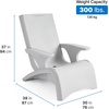 Step2 Vero Adirondack Chair, in Pool or Patio Lounge Seat for 9-inch Sun Shelves, Grey with Speck